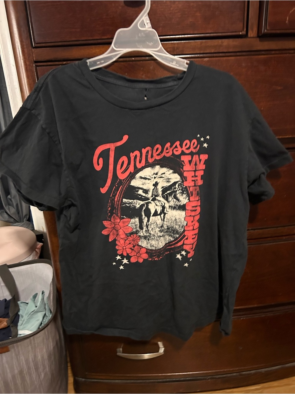Target Black Tennessee Graphic Short Sleeve Tee with Red Print